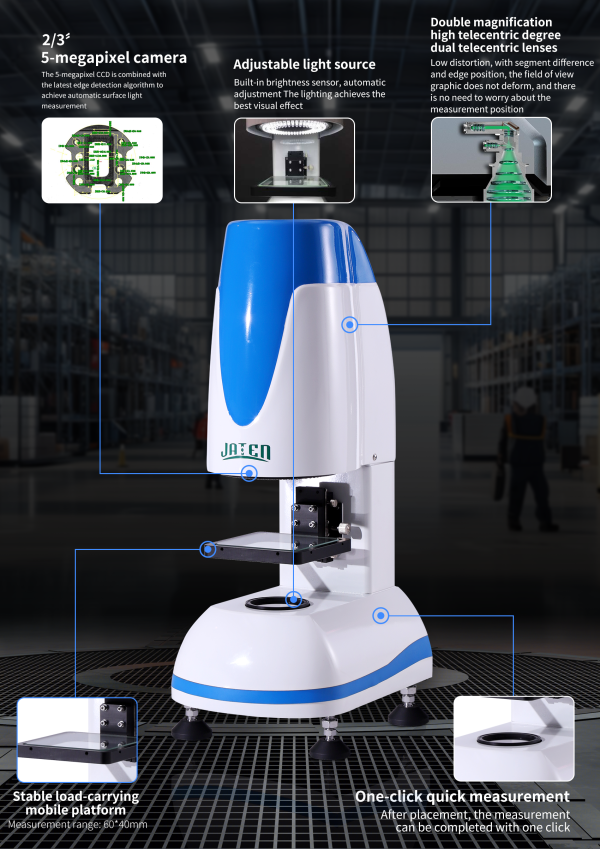 Video Ölçüm Cihazı IM-60 – 60x40 mm Ölçüm Alanı ile Tek Tuşla Hızlı ve Hassas Ölçüm - Image 9